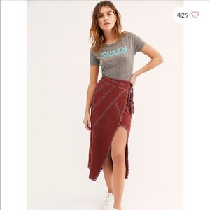 Free People Linette Midi Skirt